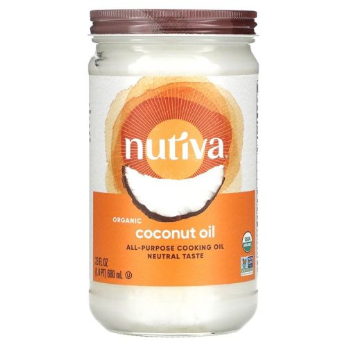 Nutiva Organic Coconut Oil, 23 fl oz (680 ml)