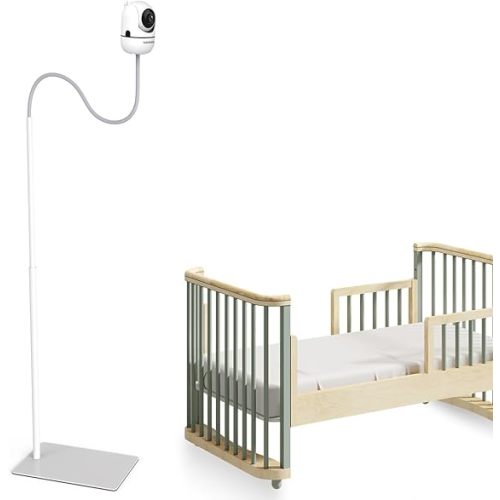 HelloBaby Baby Monitor Floor Stand - Adjustable Height Camera Mount for HB6550/ Plus/ HB6560/ HB65/ HB6148/ HB6351/ HB40/ HB6339 & More Model, Stable Base, No-Drill Installation, Wall-Safe Holder