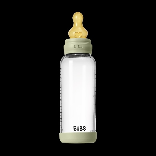 Baby Glass Bottle Set 8oz Latex - Sage – Bibsworld store US