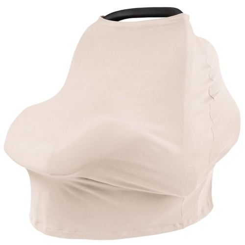 Konssy Baby Car Seat Covers- Multi-use Carseat Canopy for Babies, Stretchy Infant Carseat Cover Boy, Shower Gifts for Unisex Boys and Girls