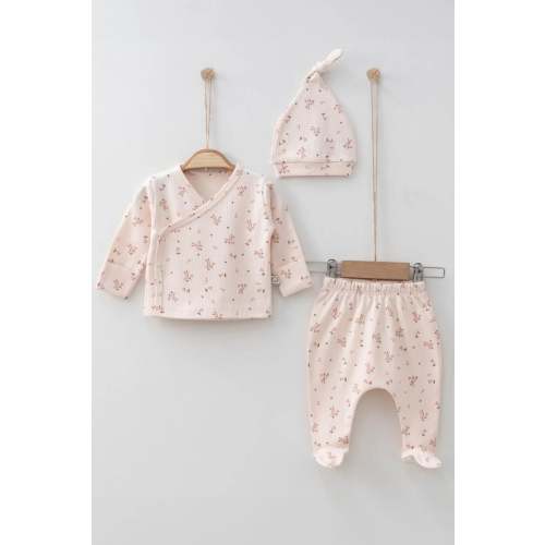 THA Dressing Floral Baby Clothes Set - 3 Pcs