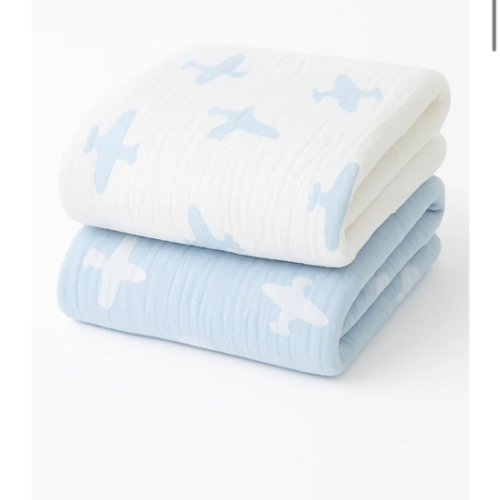 Airplane Receiving Baby Blanket