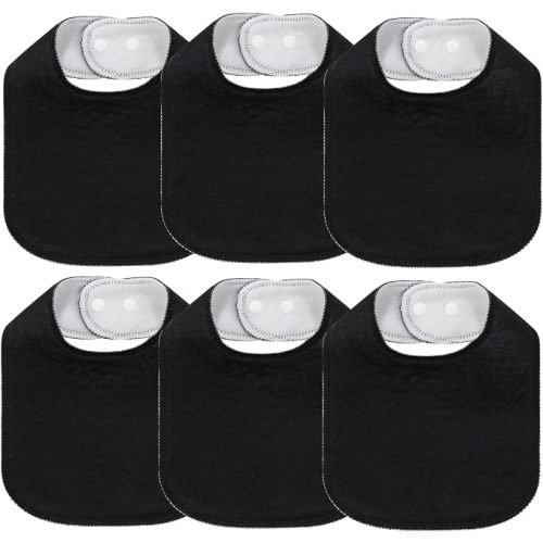 8 Pack Baby Bibs Unisex Adjustable with Snaps Ultra Soft Absorbent Drooling Teething for Boys and Girls
