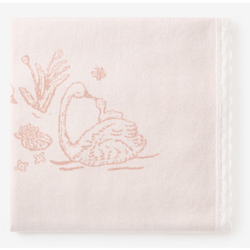 Swan Knit Blanket