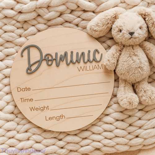 Personalized Birth Announcement Sign for hospital, Baby Name Sign for Hospital, Birth Stats Baby , Newborn Name Wood Sign, Name Plate