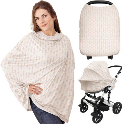 KeaBabies Car Seat Cover for Baby, Nursing Cover for Breastfeeding, Multi-Use Cover for Infant Carseat Baby Boy, Girl