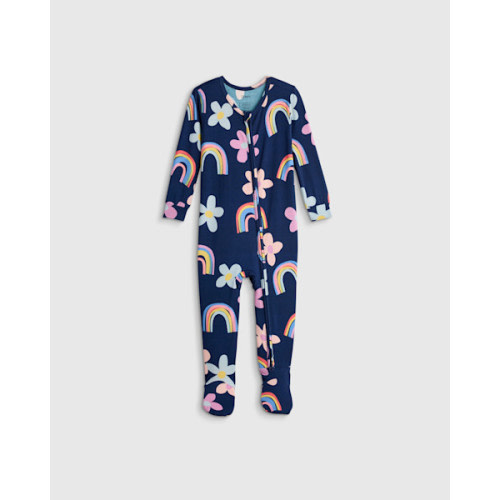 Bamboo Footie Pajama - Baby in Bright Orchid