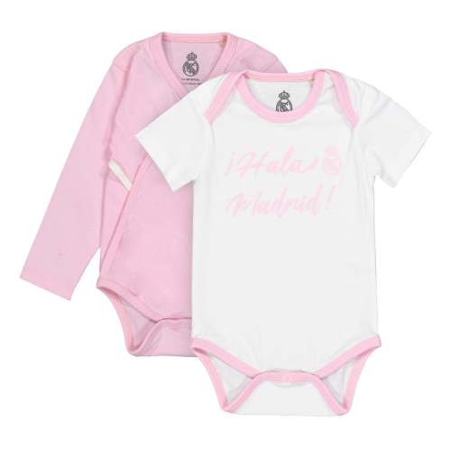 Set 2 Baby Bodies Pink/White Real Madrid – Official Real Madrid Store