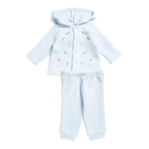Newborn Boys 2pc Double Knit Embroidered Hooded Cardigan Set | Kids & Baby | TJ Maxx