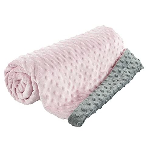 berry bebe Minky Baby Blanket for Girl Super Soft and Plush
