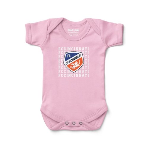 Newborn & Infant FC Cincinnati Chad & Jake Pink Retro Bodysuit