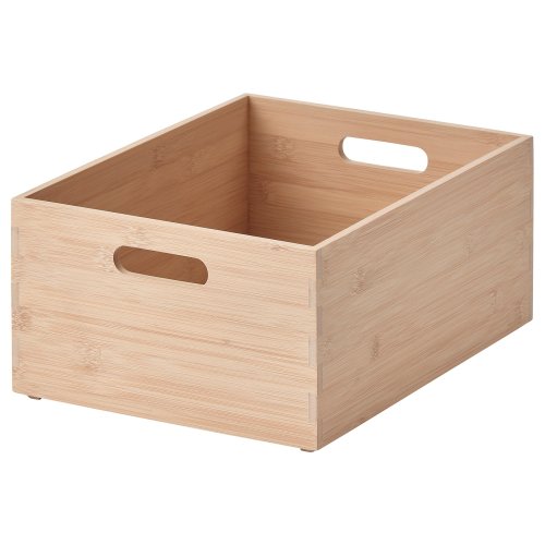 UPPDATERA Storage box - light bamboo 9 ½x12 ½x6 "