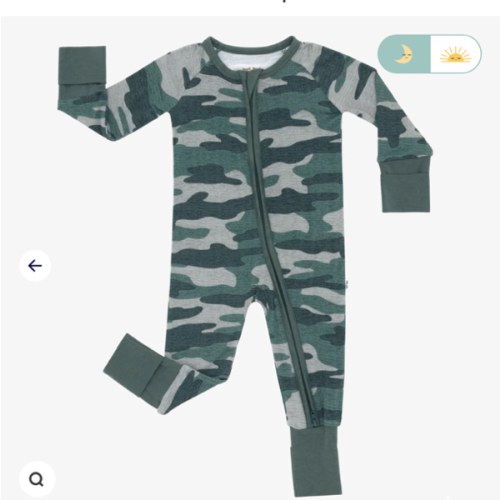 Vintage Camo Zippy - Little Sleepies