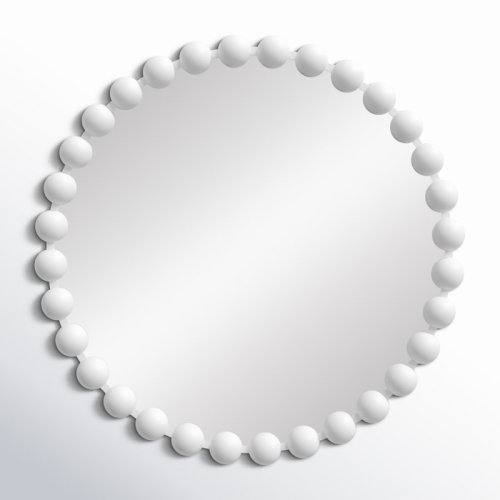 Madison Park Signature Marlowe Beaded Round Metal Wall Mirror & Reviews | Birch Lane