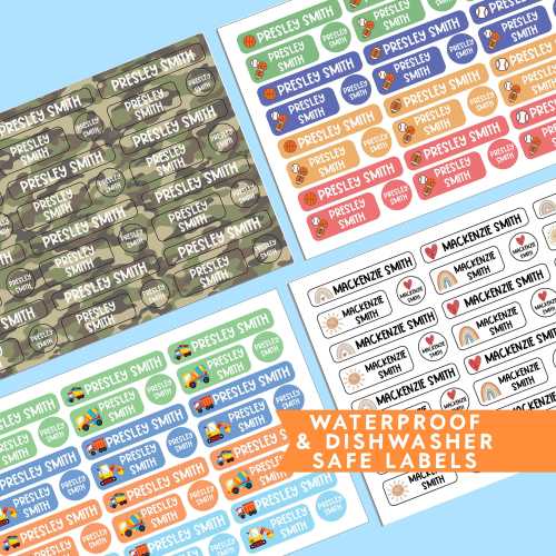 Kids Name Stickers, Daycare Name Labels, Preschool Name Labels, Waterproof Name Labels, School Supplies Labels, Back to School Gift for Kids