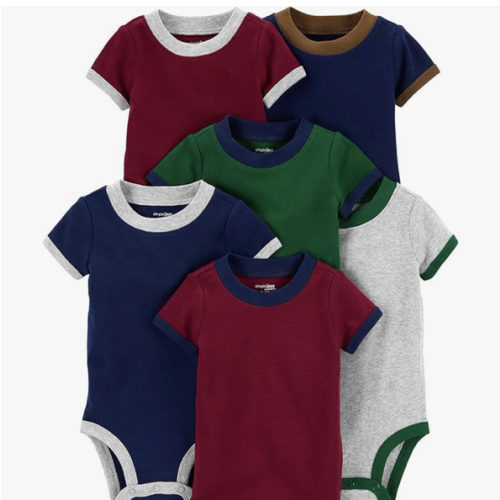 Simple Joys by Carter's Baby-Boys 6-Pack Short-Sleeve Bodysuit