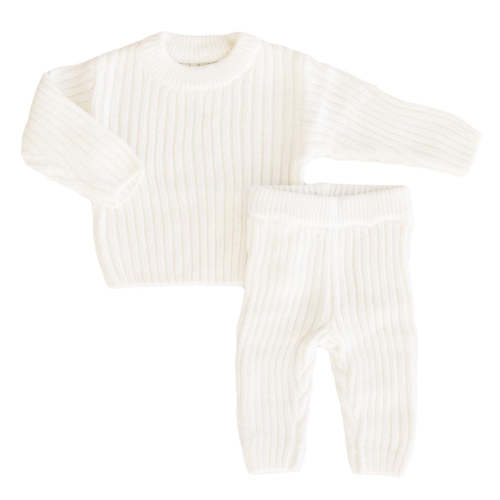 Knit Sweater & Pant Set | Dove