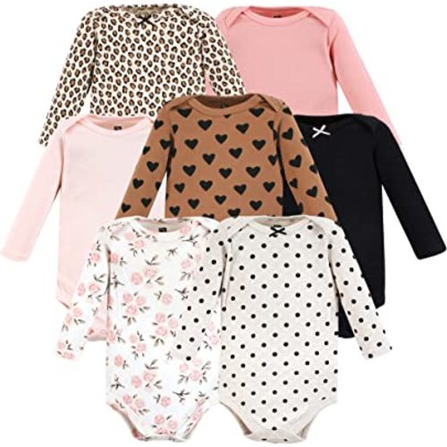 Hudson Baby unisex-baby Cotton Long-sleeve Bodysuits