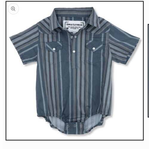 Cowpoke Short Sleeve Pearl Snap Onesie – Cowkid Clothing Company