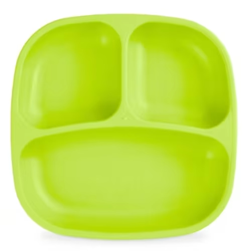 Re-Play 7" Divided Plate - Lime