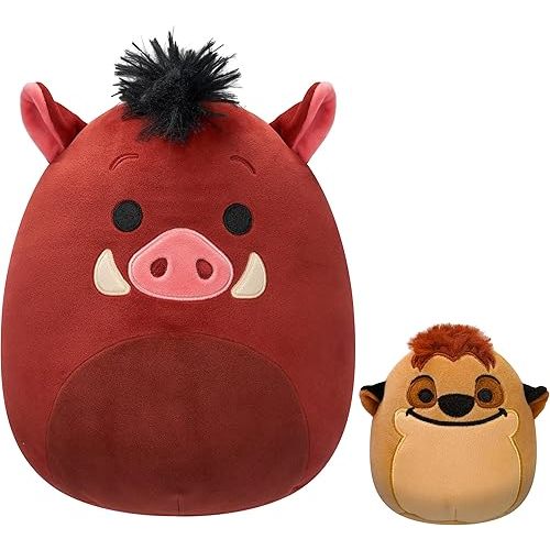 Squishmallows Original Disney Timon and Pumbaa 2-Pack - Official Jazwares Plush