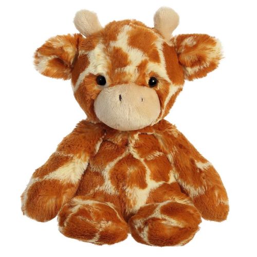 Aurora Small Giraffe Sweet & Softer Snuggly Stuffed Animal Brown 9"