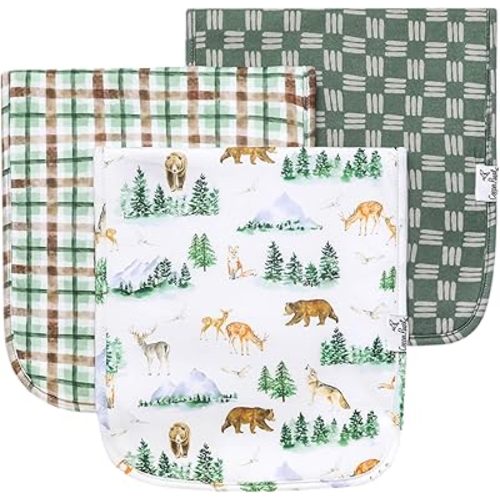 Copper Pearl Grayson Burp Cloth Set
