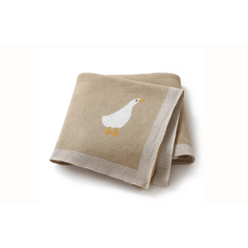 Goose Knitted Blanket
