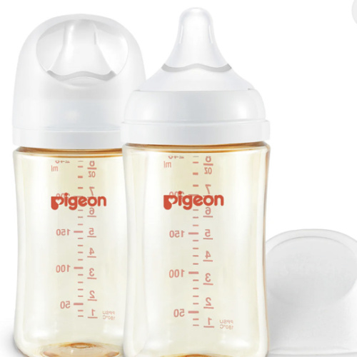 PPSU Wide Neck Baby Bottle 2 Packs, 8.1 Oz (3+ months)