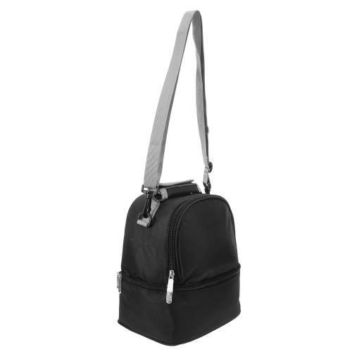 BESTYASH Parents Baby Bottle Cooler Bag Black Polyester Insulated 1Pcs