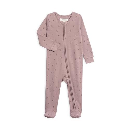 Colored Organics Baby Zip-Up Footed Sleeper with 2-Way Zipper - Newborn Organic Cotton Pajamas