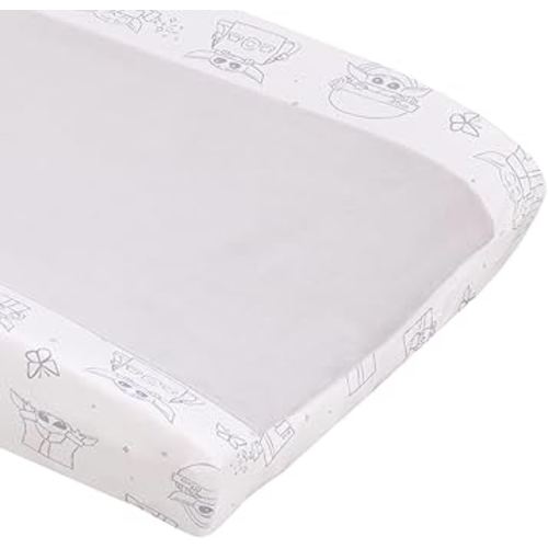 Warner Brothers Harry Potter Magical Moments Grey and White Super Soft Changing Pad Cover
