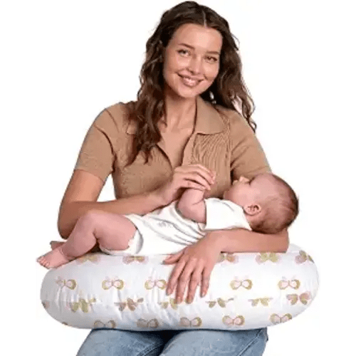 Little Grape Land Nursing Pillow for Infants, Breastfeeding Pillows, Baby Pillow for Nursing, Bottle Feeding with Machine Washable Cover & Breathable Filling