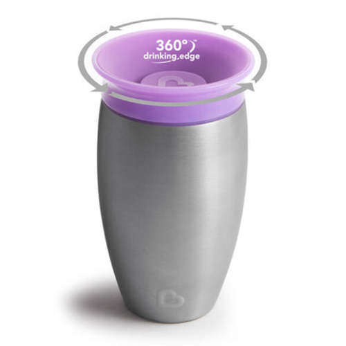Miracle Stainless Steel 360° Sippy Cup, 10oz | Munchkin