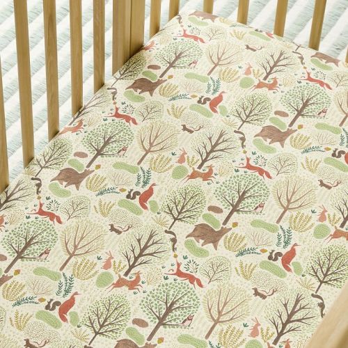 Woodland Creatures Crib Sheet