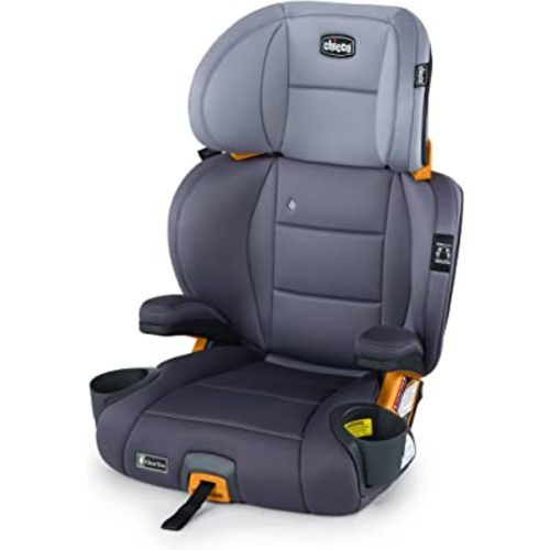 Chicco KidFit ClearTex Plus 2-in-1 Belt-Positioning Booster Car Seat, Backless and High Back Booster Seat, for Children Aged 4 Years and up and 40-100 lbs. | Lilac/Purple