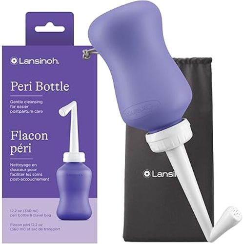Lansinoh Upside Down Peri Bottle for Postpartum Care and Gentle Cleansing, 360ml Bottle