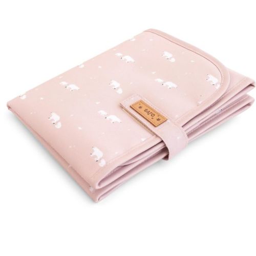 SARO Changing Mat – Dusty Pink | Portable Foldable Baby Changing Pad | Soft, Waterproof, and Travel-Ready