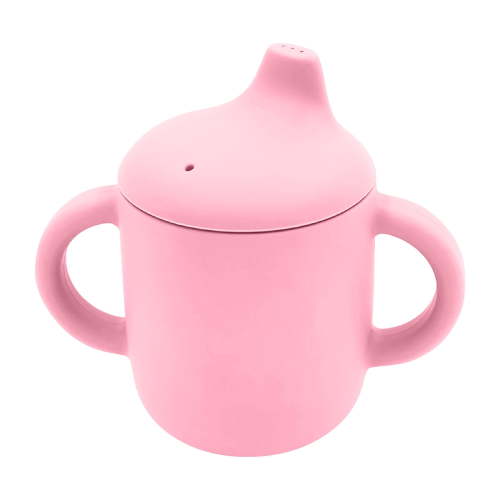 HongHeng Silicone Sippy Cup for Baby, Leak-Proof Sippy Cups for Toddler with Handles, Soft Spout Sippy Cup for Infants, 6+ Months, 6oz/180ml