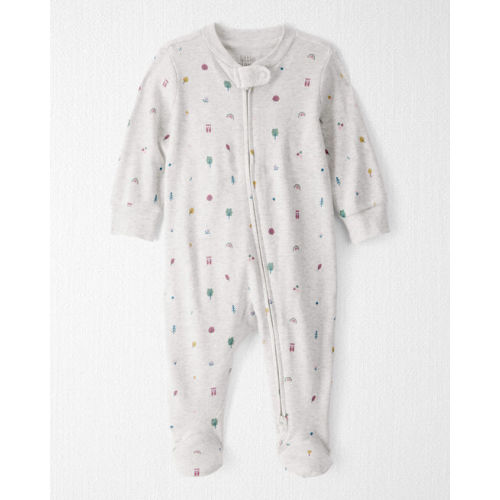 Baby Organic Cotton Sleep & Play Pajamas in Nature Icon Print - Little Planet | Carter's