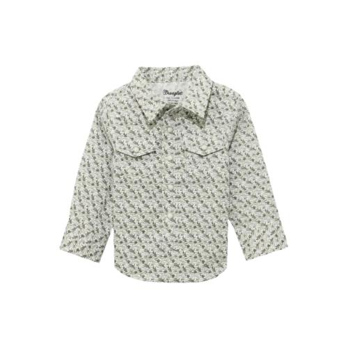 Wrangler Baby Boy's 20X Advanced Comfort Classic Fit Long Sleeve Woven Snap Shirt