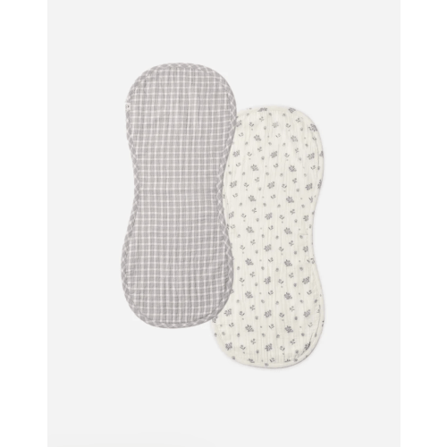 Burp Cloth, 2 Pack Winter Berry, Blue Gingham