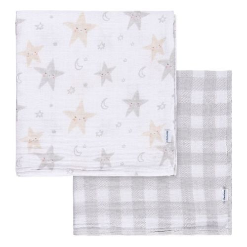 Gerber Baby Muslin Blankets, 2-Pack