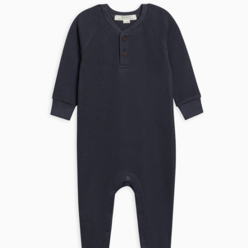 Crosby Waffle Knit Henley Romper