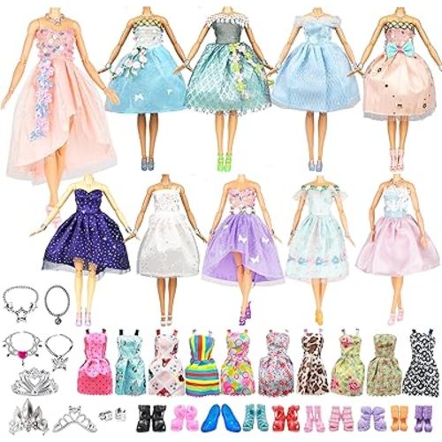 39-Piece Forest Fairy Doll Clothes for 11.5 Inch Dolls, No Doll