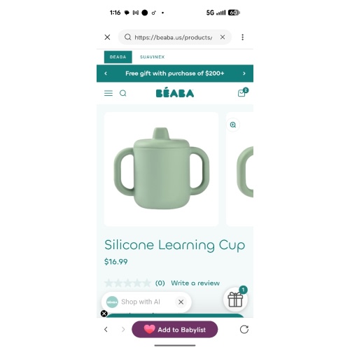 Silicone Learning Cup