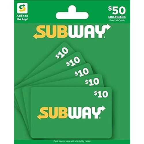 SUBWAY Physical Gift Card