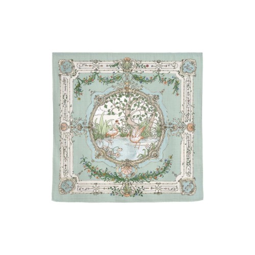 Olive Tapestry Cotton Swaddle