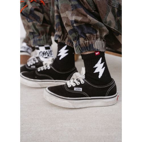 Bolt Crew Socks Black