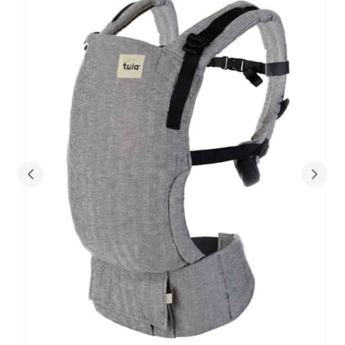 Natural Linen Baby Carrier - Free-To-Grow Ash Grey – Baby Tula – Baby Tula US